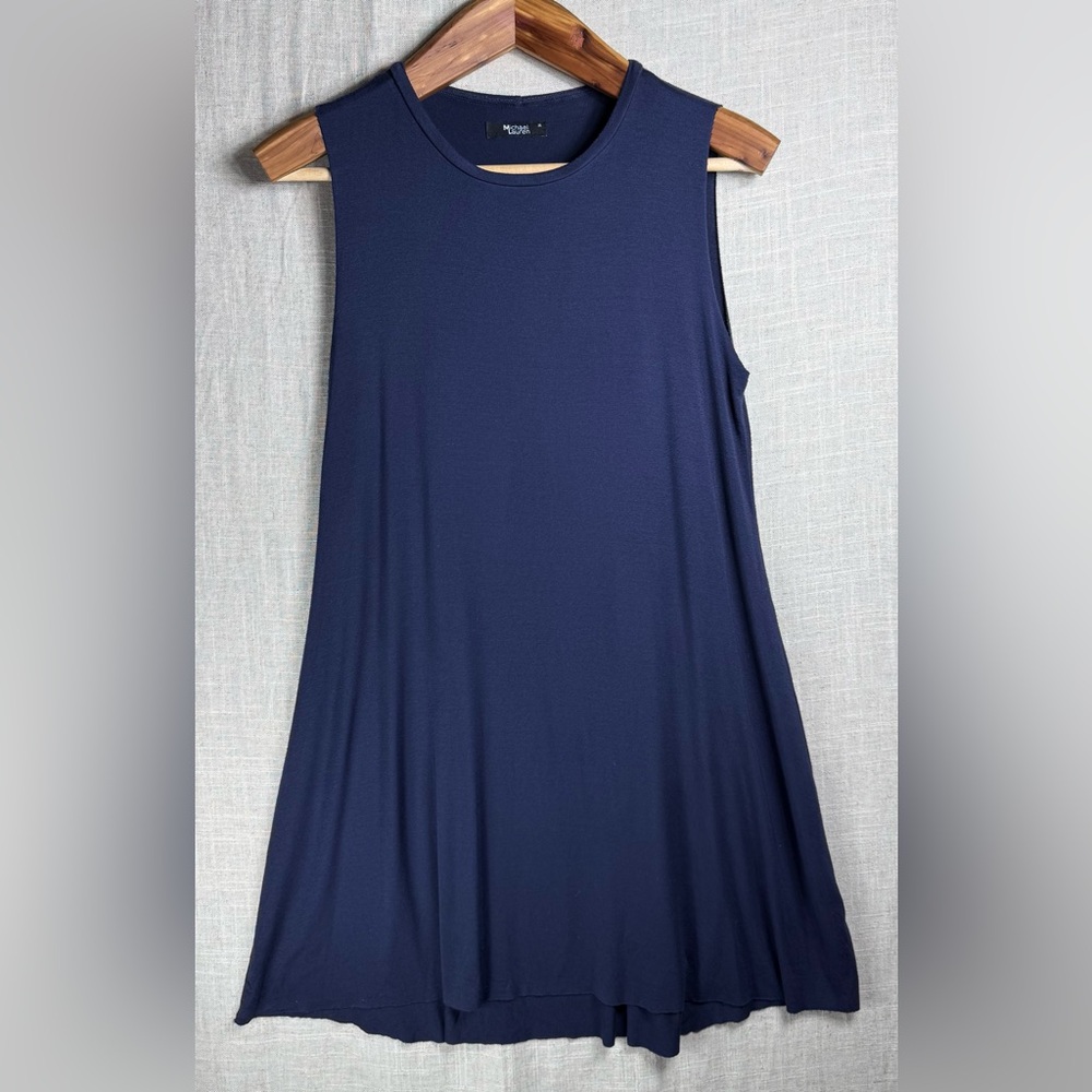 Michael Lauren Navy Sleeveless Mini Dress
